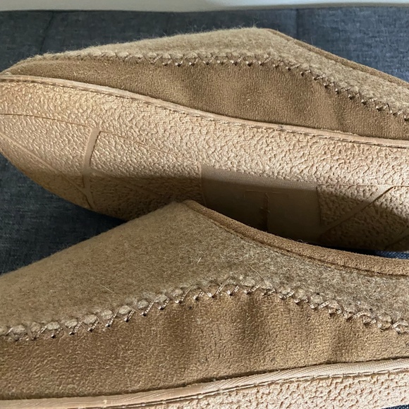 Eddie Bauer Mens Brown Brian Faux Cozy Lounge Slippers- Sz-8/9 - Picture 6 of 14